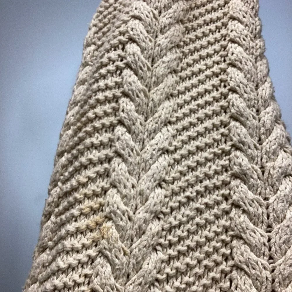 Gucci Vintage Cream Cable Knit Crewneck Pullover Sweater Sz XL - Picture 5 of 6